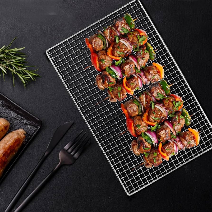 Amazon | NUOLUX 焼き網 バーベキュー網 304ステンレス テフロン